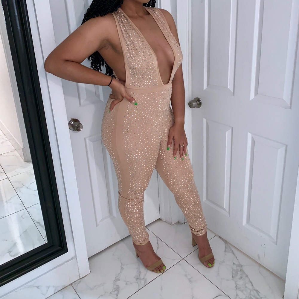 Rhinestone jumpsuit
